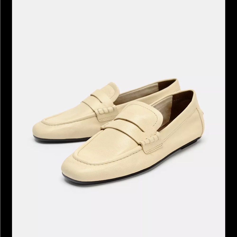 Zara Women's leather loafers
